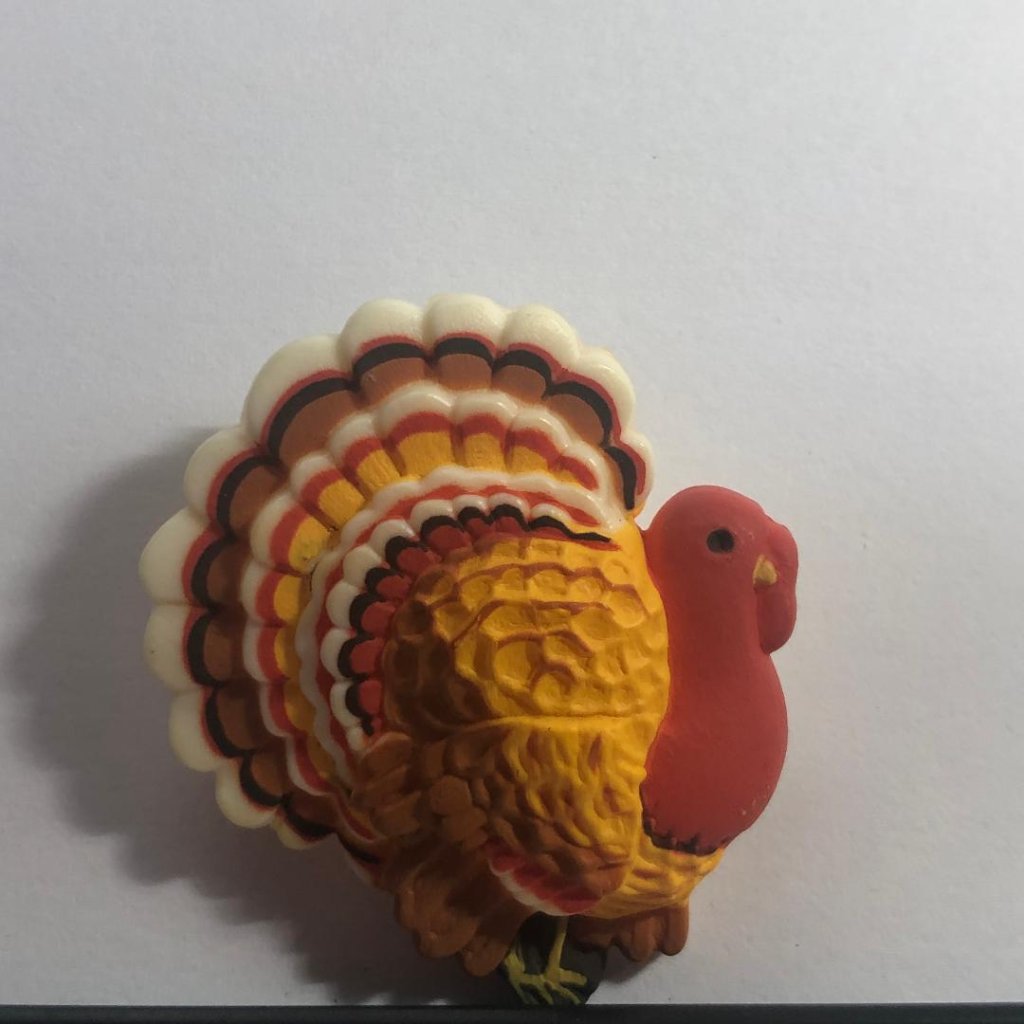 Vintage Hallmark Lapel Pin Thanksgiving Turkey Fall Autumn Holiday Brooch 9$